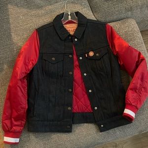 Levi's Black and Red Jean Jacket